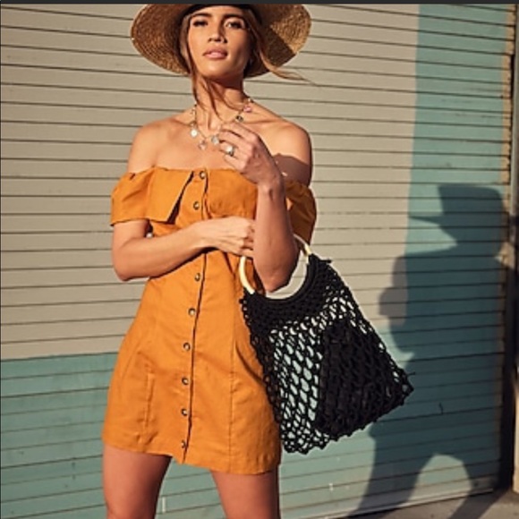 Express Dresses & Skirts - Rocky Barnes Express off the Shoulder Dress